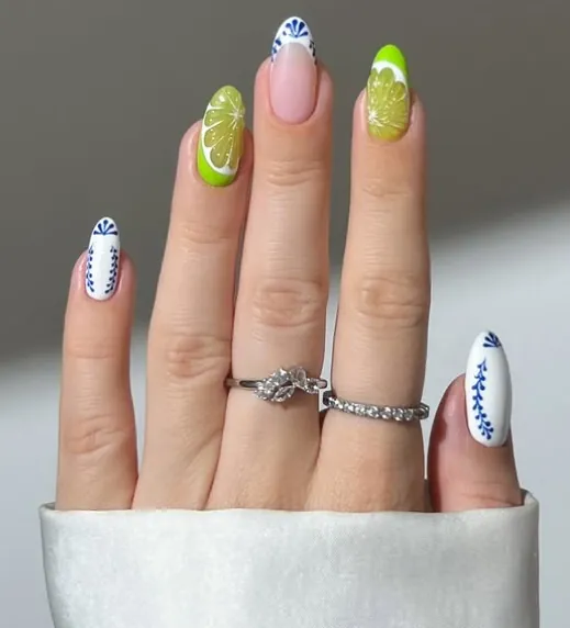 Lime Beach Nails